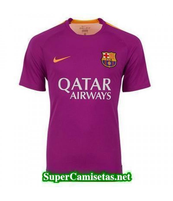 camiseta pre-partido Barcelona purpura 2015 2016