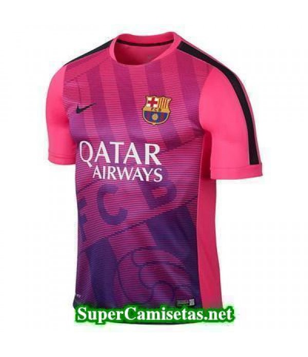 camiseta pre-partido Barcelona rosa 2015
