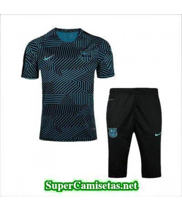 camiseta pre-partido Barcelona verde oscuro 2017 2018