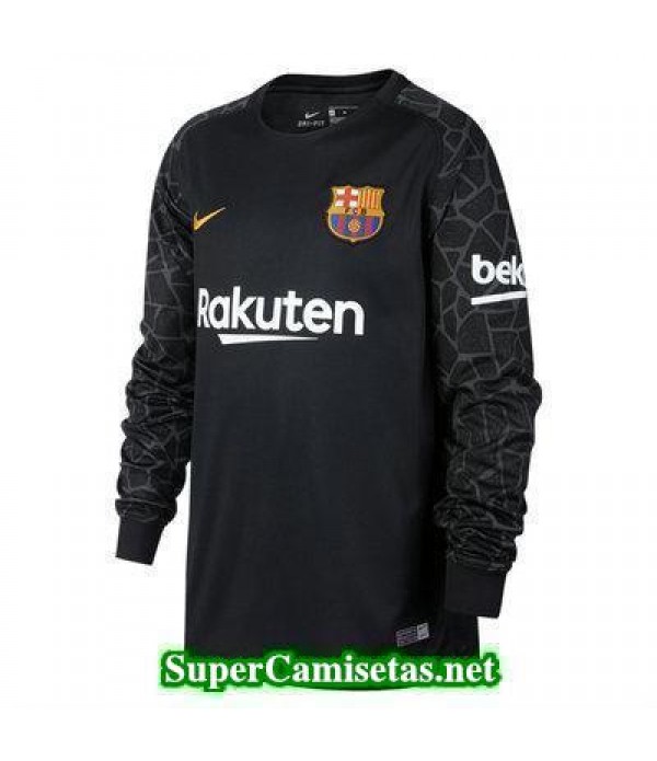 Portero Equipacion Camiseta Barcelona Manga Larga negro 2017/18
