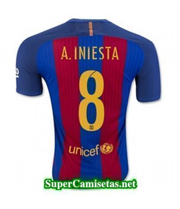 Primera Equipacion Camiseta Barcelona A Iniesta 2016/17