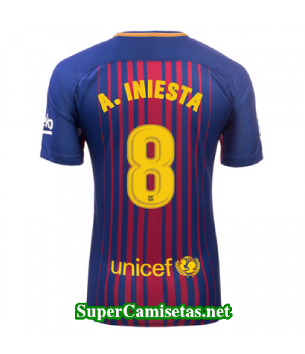 Primera Equipacion Camiseta Barcelona A Iniesta 2017/18