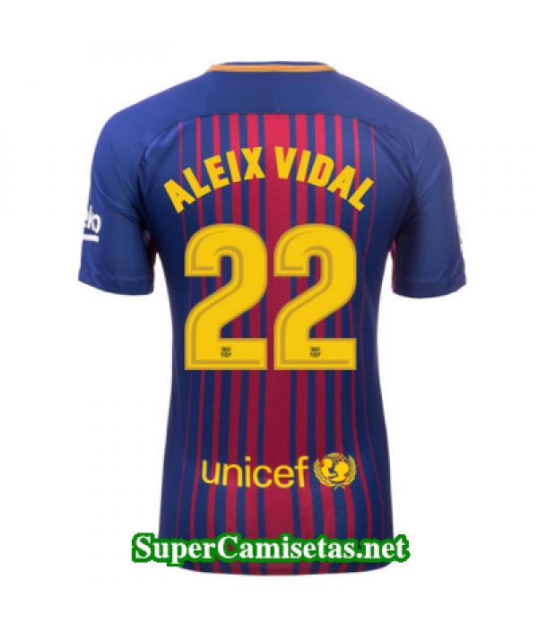Primera Equipacion Camiseta Barcelona Aleix Vidal 2017/18