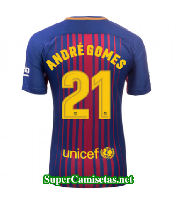 Primera Equipacion Camiseta Barcelona Andre Gomes 2017/18