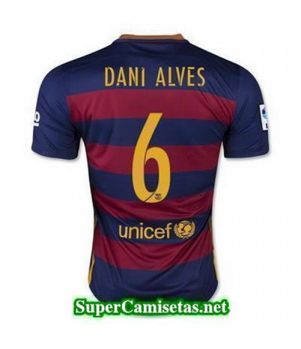 Primera Equipacion Camiseta Barcelona Dani Alves 2015/16