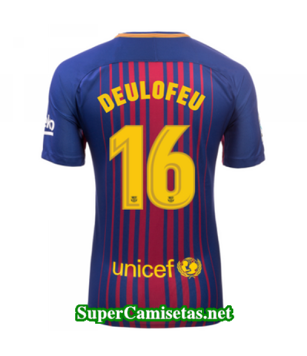 Primera Equipacion Camiseta Barcelona Deulofeu 2017/18