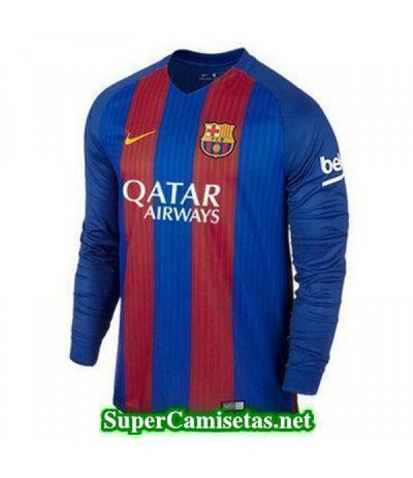 Primera Equipacion Camiseta Barcelona Manga Larga 2016/17