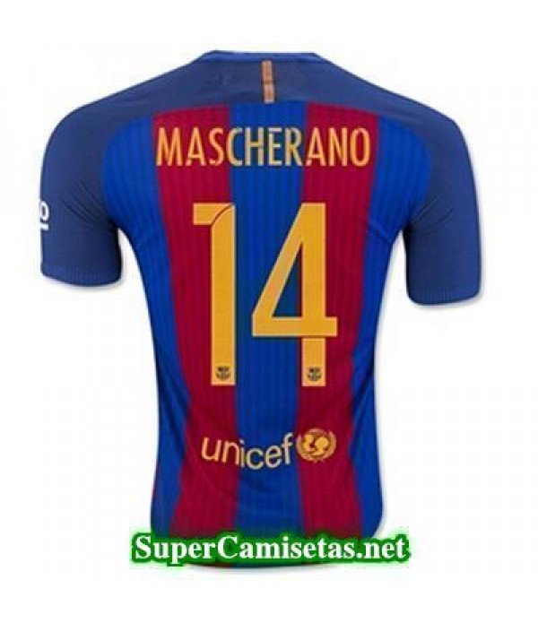 Primera Equipacion Camiseta Barcelona Mascherano 2016/17