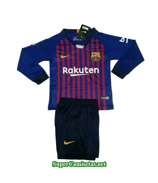 Primera Equipacion Camiseta Barcelona ML Ninos 201...