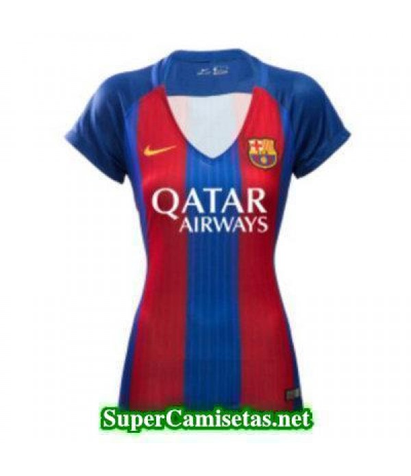 Primera Equipacion Camiseta Barcelona Mujer 2016/17 Qatar Airway