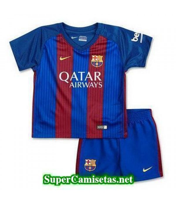 Primera Equipacion Camiseta Barcelona Ninos 2016/17 Qatar Airway