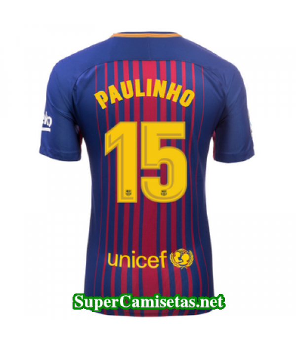 Primera Equipacion Camiseta Barcelona Paulinho 2017/18