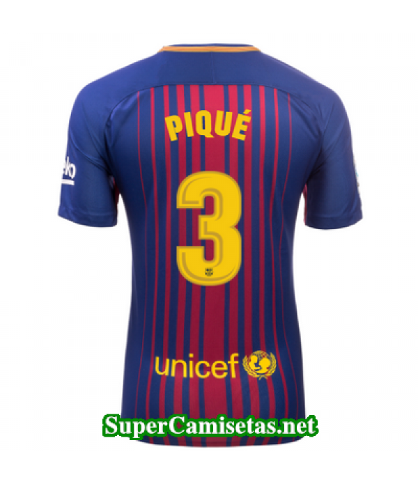 Primera Equipacion Camiseta Barcelona Pique 2017/18