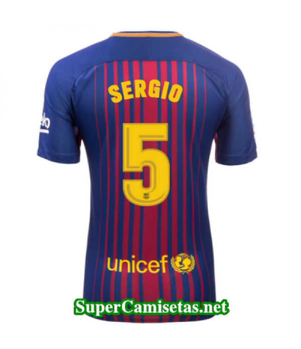 Primera Equipacion Camiseta Barcelona Sergio 2017/18