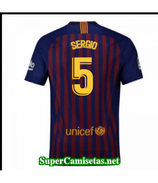 Primera Equipacion Camiseta Barcelona Sergio 2018/19