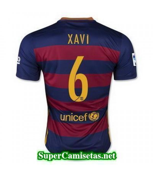 Primera Equipacion Camiseta Barcelona Xavi 2015/16