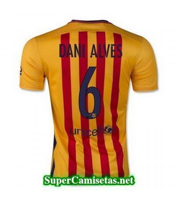 Segunda Equipacion Camiseta Barcelona Dani Alves 2015/16