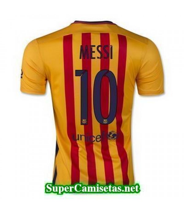 Segunda Equipacion Camiseta Barcelona Messi 2015/16