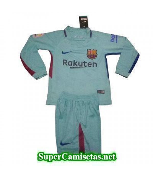 Segunda Equipacion Camiseta Barcelona ML Ninos 2017/18