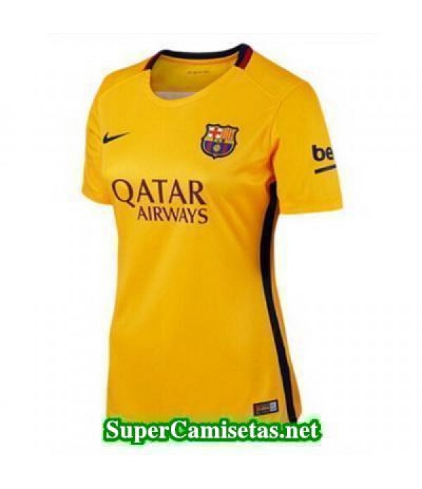 Segunda Equipacion Camiseta Barcelona Mujer 2015/16