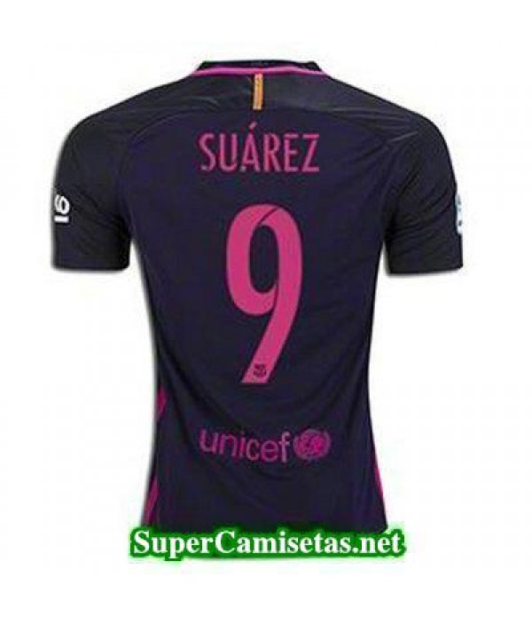 Segunda Equipacion Camiseta Barcelona Suarez 2016/17