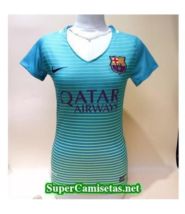 Tercera Equipacion Camiseta Barcelona Mujer 2016/17 Qatar Airway