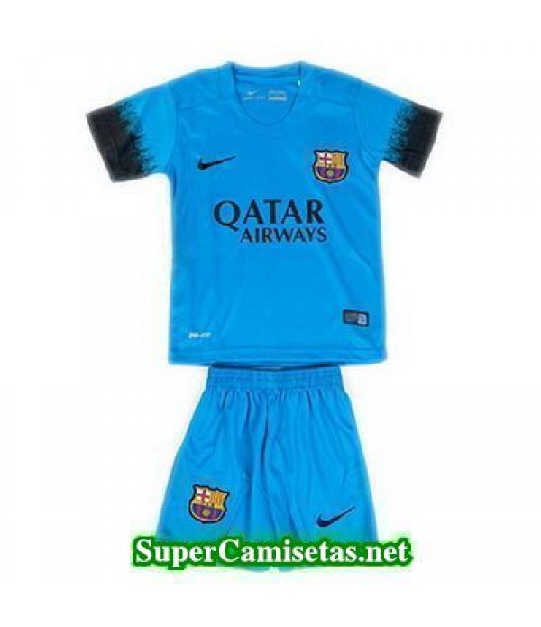 Tercera Equipacion Camiseta Barcelona Ninos 2015/16