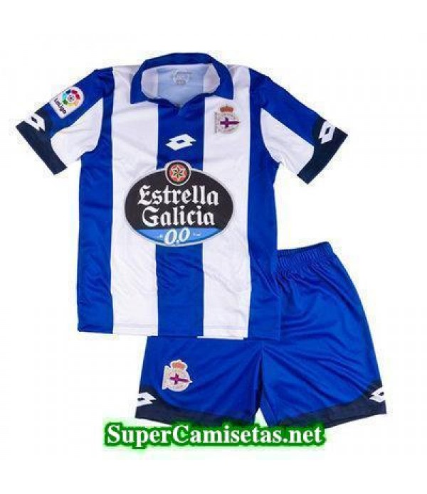 Primera Equipacion Camiseta RC Deportivo Ninos 2016/17