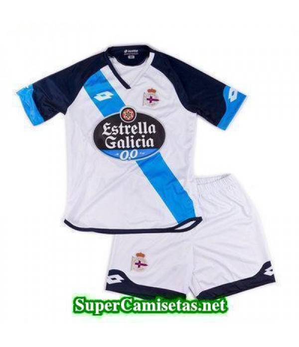 Segunda Equipacion Camiseta RC Deportivo Ninos 2016/17