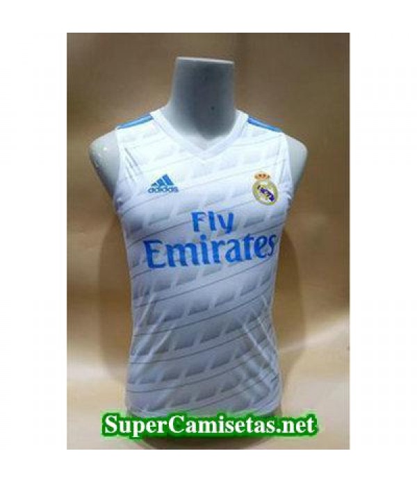 camiseta chaleco Real Madrid Blanco-01 2017 2018