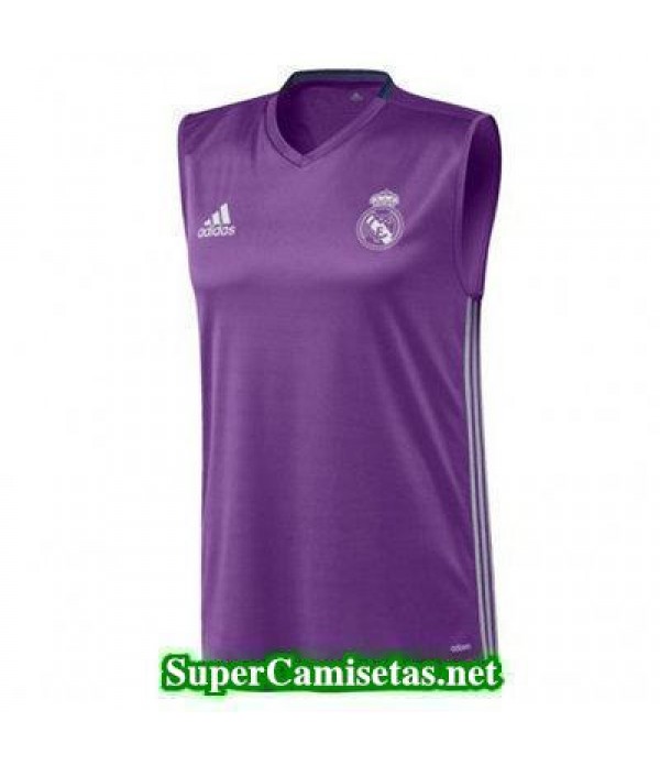 camiseta chaleco Real Madrid purpura 2016 2017
