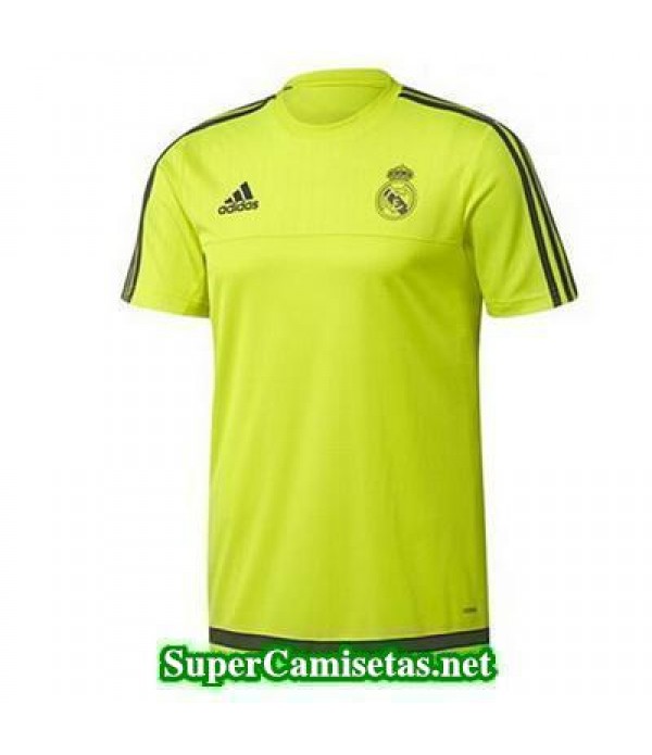 camiseta entrenamiento Real Madrid Amarillo 2015 2016