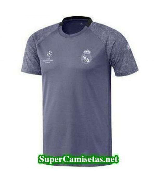 camiseta entrenamiento Real Madrid azul UCL 2016 2017