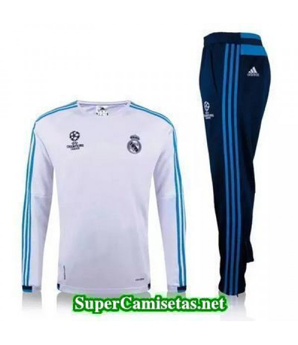 Camiseta entrenamiento Real Madrid Champions Blanco 2016