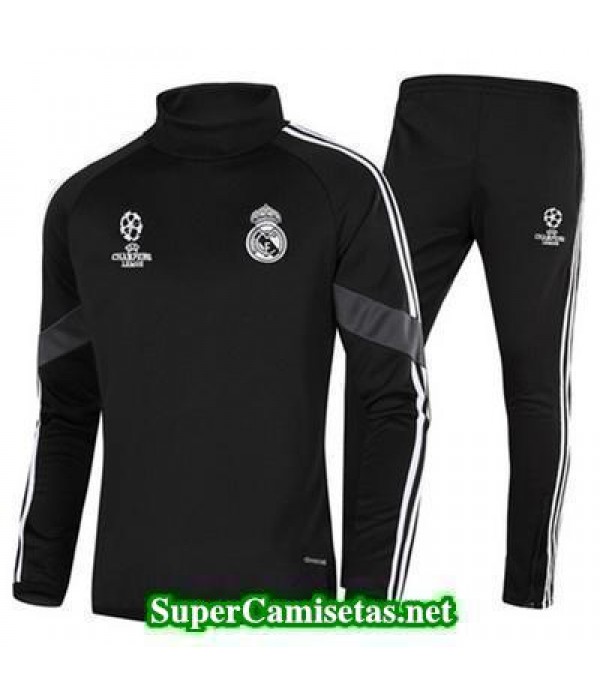 Camiseta entrenamiento Real Madrid Champions Negro 2016