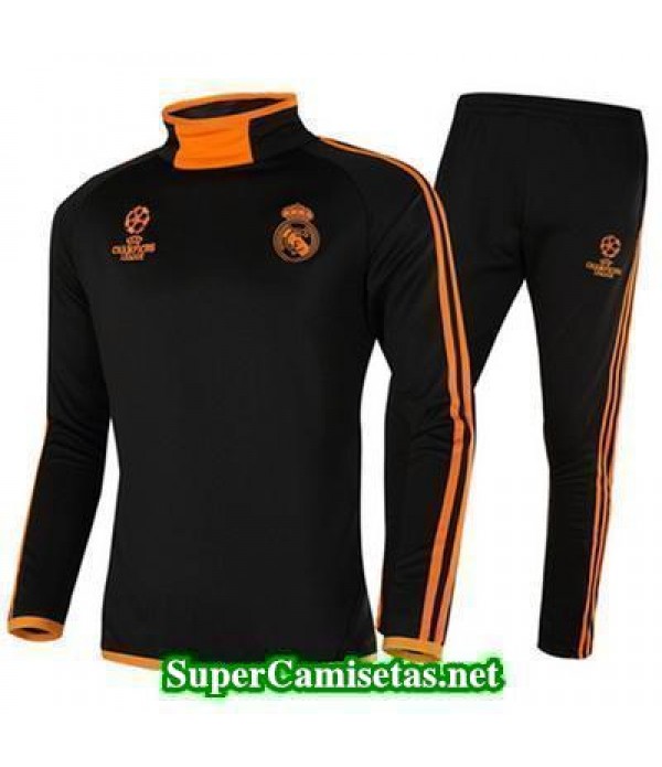 Camiseta entrenamiento Real Madrid Champions Negro y amarillo 2016