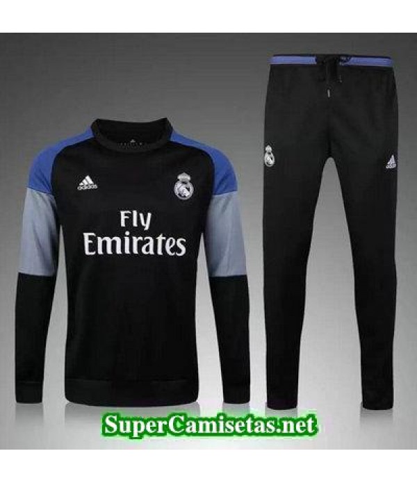 Camiseta entrenamiento Real Madrid ML negro 2016 2017
