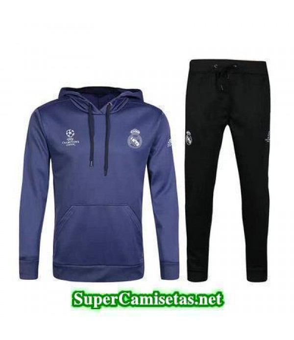 Camiseta entrenamiento Real Madrid ML UCL gris 2017 2018