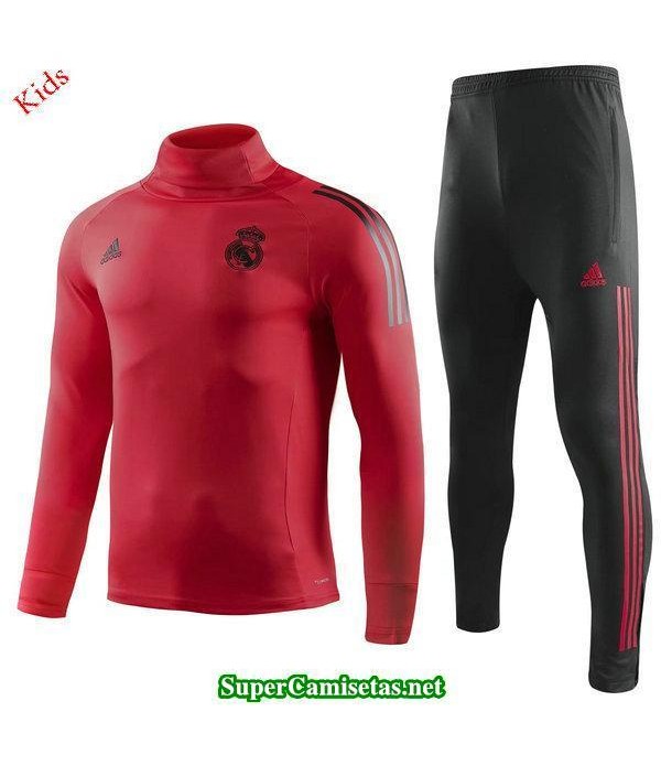 Camiseta entrenamiento Real Madrid Ninos ML Rojo 2018 2019