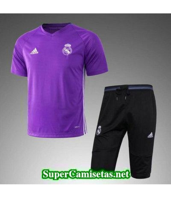 camiseta entrenamiento Real Madrid purpura 2017 2018