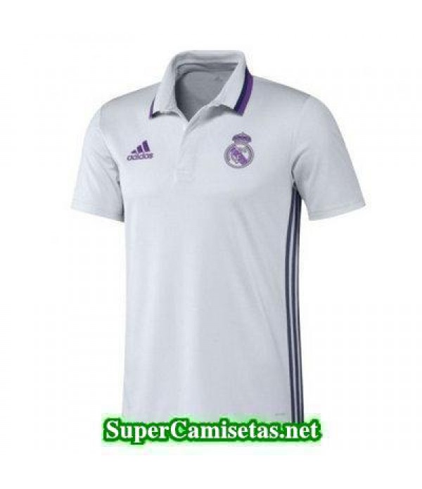 Camiseta polo Real Madrid blanca 2016 2017