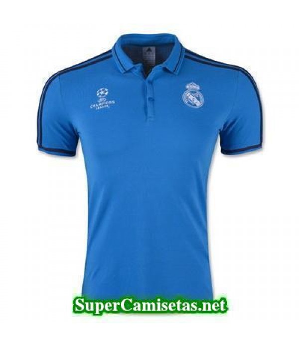 Camiseta polo Real Madrid Champions Azul 2016