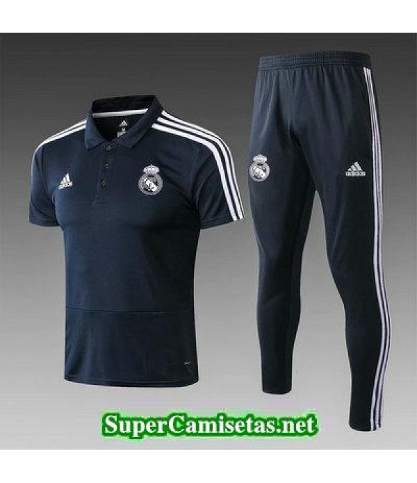 Camiseta polo Real Madrid Gris 2018 2019