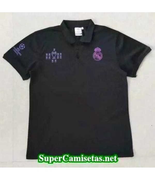 Camiseta polo Real Madrid Negro 2016 2017