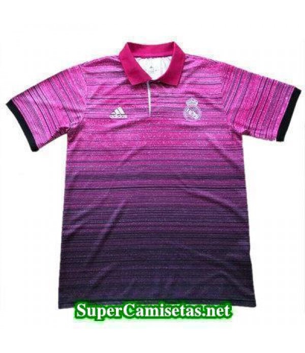 Camiseta polo Real Madrid rosa 2017 2018