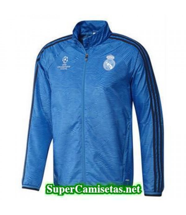 Chaquetas Real Madrid Champions Azul 2016 baratas