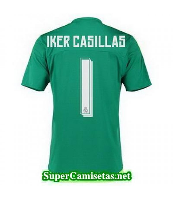 Portero Equipacion Camiseta Real Madrid CASILLAS verde 2015/16
