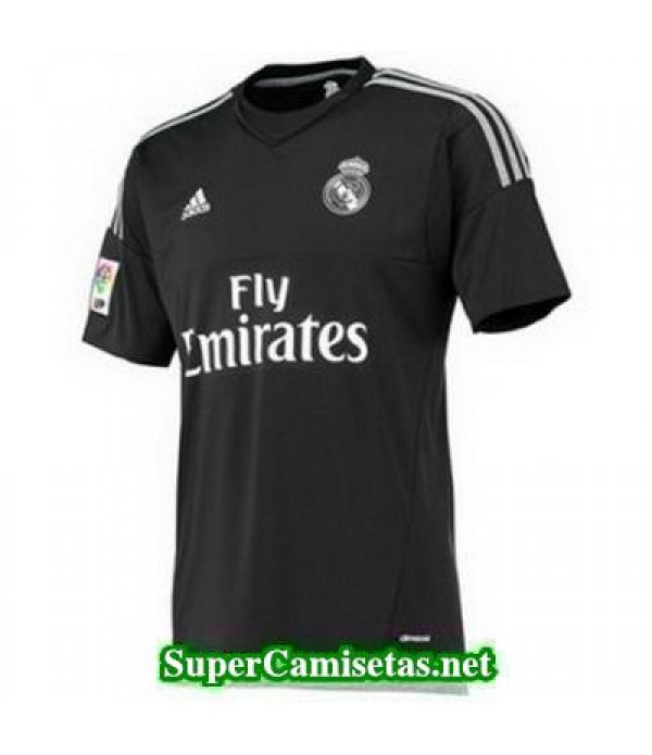 Portero Equipacion Camiseta Real Madrid negro 2015/16