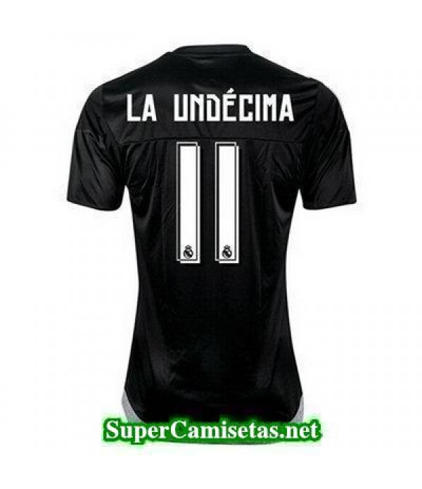 Portero Equipacion Camiseta Real Madrid negro La Undecima 2015/16