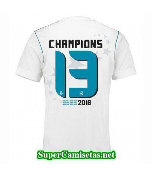 Primera Equipacion Camiseta Real Madrid 13 Campeones 2017/18